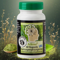 Athina® Griechisches Eisenkraut Bacopa Monnieri & Ginkgo Biloba. 60 Bergtee Kapseln. PREMIUM