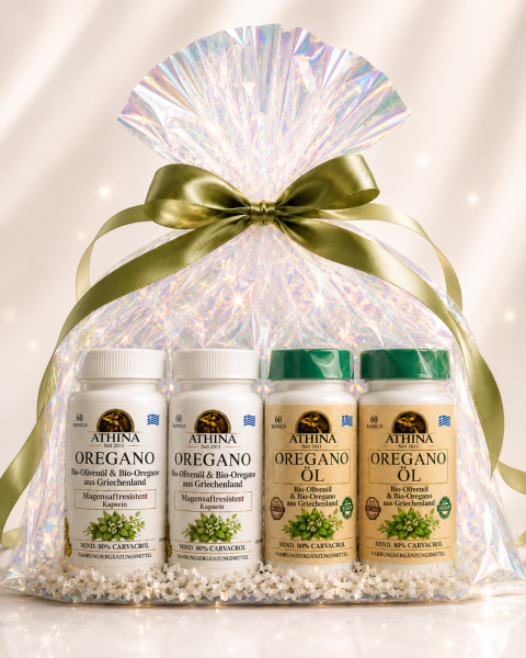 Athina® Geschenkset – 2 x Vegan Bio &amp; 2 x Magensaftresistent