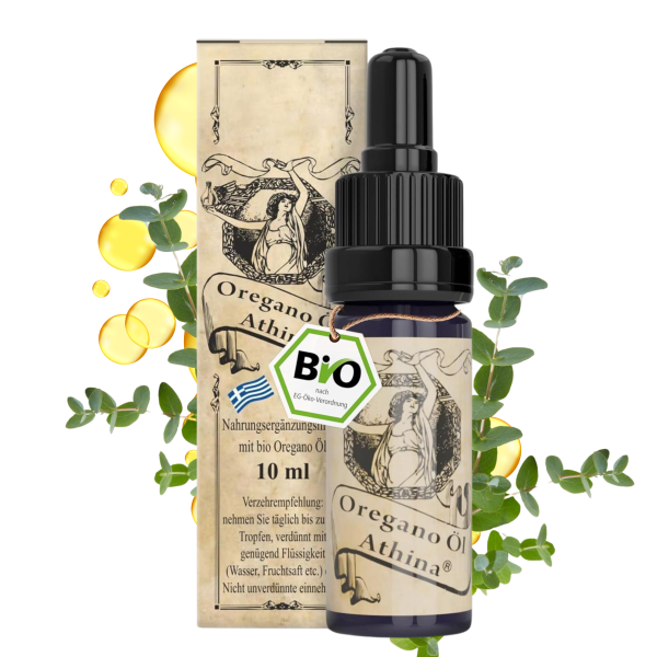 Athina® Oregano Öl Bio, DE-ÖKO-006 100% ätherisches Oreganoöl, 80% Carvacrol 1 X 10 ml