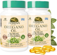 Athina® Oregano Öl Vegan Bio 2 x 60 Kapseln I 100 mg