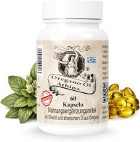Athina® Oregano Öl 60 Softgels-Forte 500 mg, 80 mg Carvacrol.