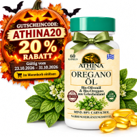 Athina® 60 Kapseln Oregano Öl Vegan - Bio. DE-ÖKO-006