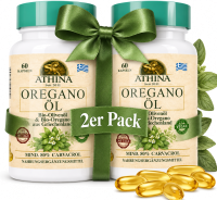 Athina® Oregano Öl Vegan Bio 2 x 60 Kapseln I 100 mg